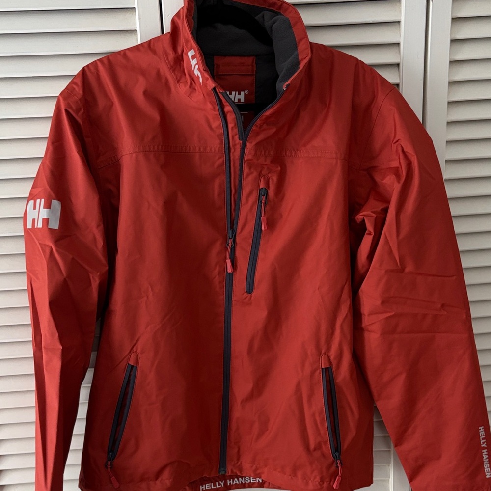 Helly Hansen Red Shell Rain Jacket for Men - Medium